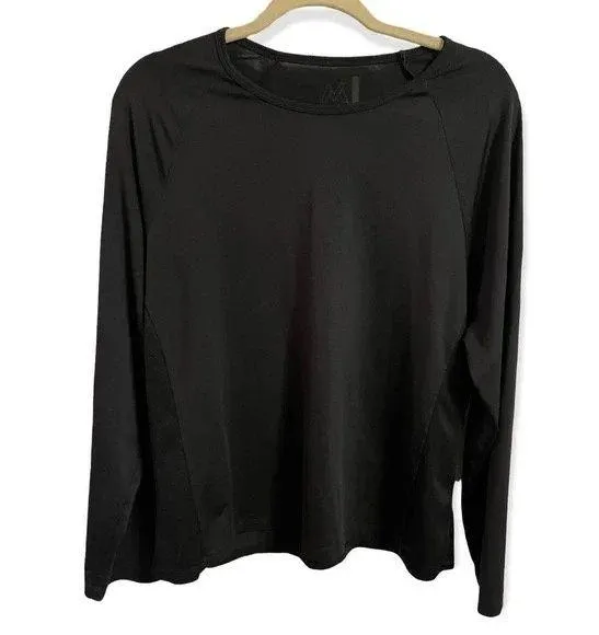 Black Long Sleeve Active Shirt Size Medium - Image 3