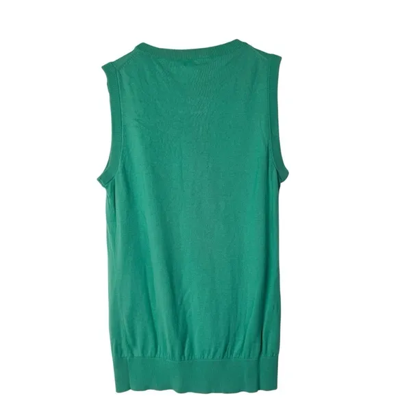 J. Crew Mint Green Knit‎ Clare Shell Sweater Vest XS - Image 2