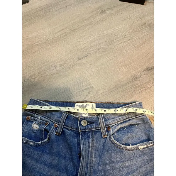 Abercrombie and Fitch The Ankle Straight Leg Ultra High Rise Jeans Size 4/27 Sho - Image 3