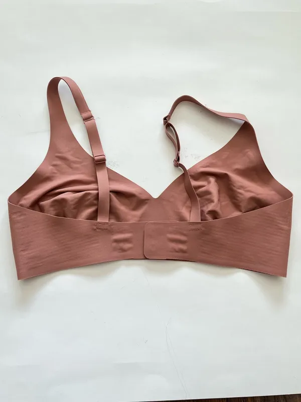 Bombas No Show Plunge Bralette Coco Plum Size Women’s Large - Image 3