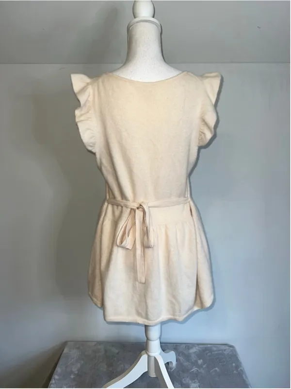 Free People Angora Ruffle Sleeve Babdydoll Sweater L - Image 2