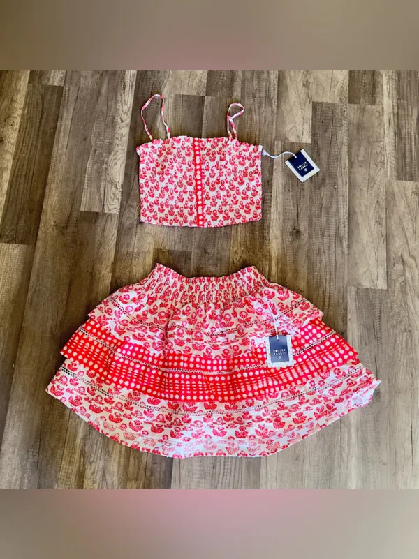 Roller Rabbit x Target Women's Floral Smocked Peplum Tank Top and skirt - Image 5