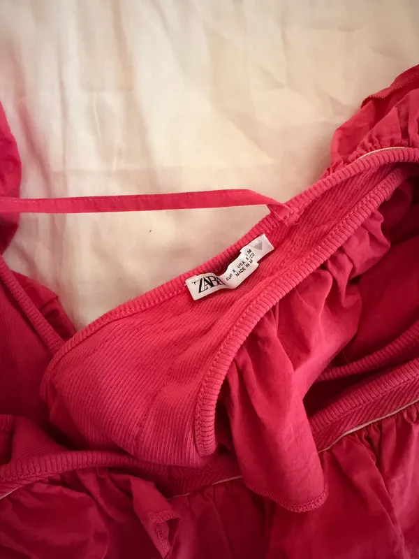 Pink Ruffle Zara Bodysuit - Image 2