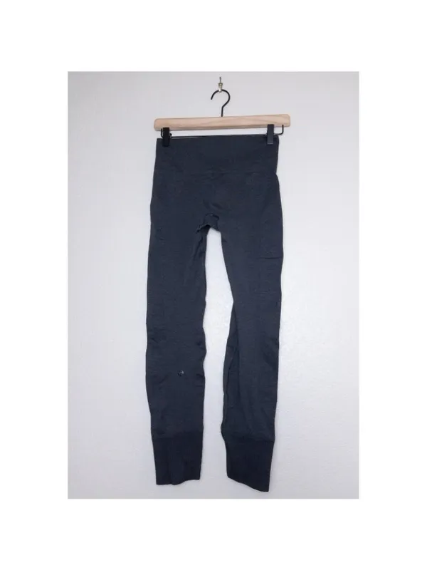 Lululemon Ebb to Street Legging 4 Heathered Black Seamless Mid Rise - Image 8