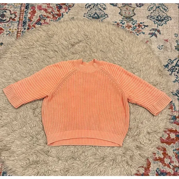 Anthropologie Maeve Mackenzie Coral Sweater Medium - Image 2