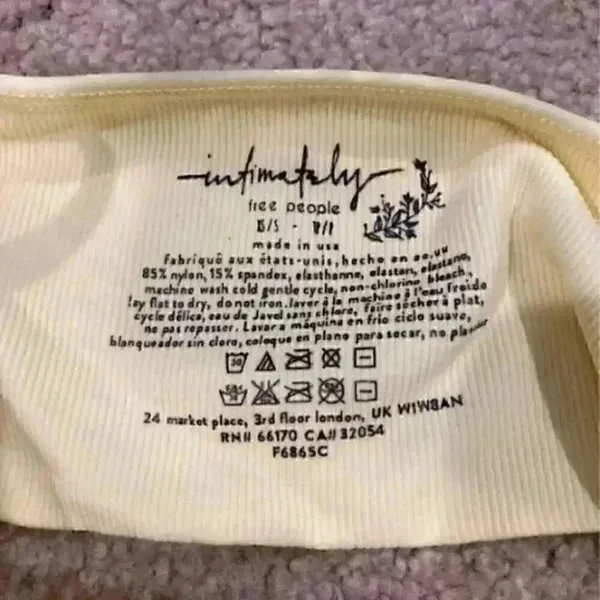 New with tags intimately free people Andi Square Neck Seamless Bralette - Image 6