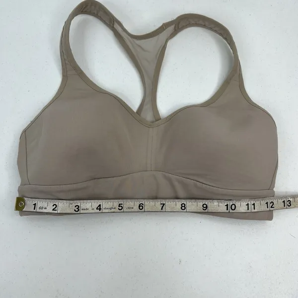 Lululemon Size 4 XS Speed Up Bra High Support for C/D Cup In Crepe Beige Stretch - Image 11