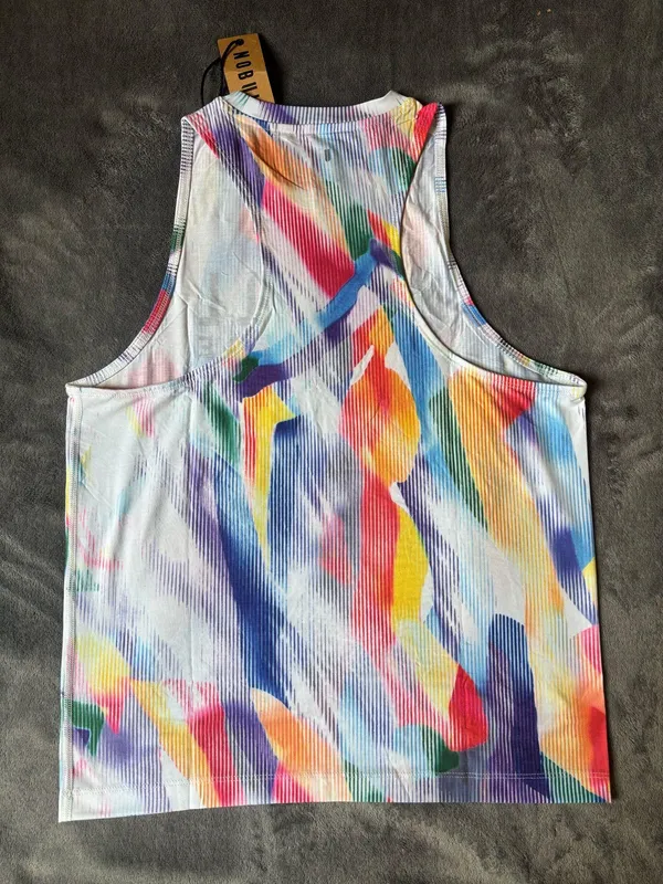 NoBull Women All Pride Rainbow Racerback Tank Top Small - Image 2
