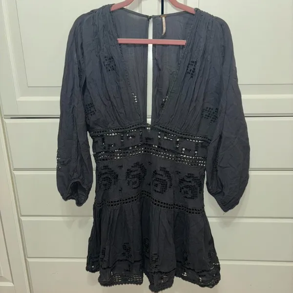 Free people  Tea Time Mini Dress - Image 4