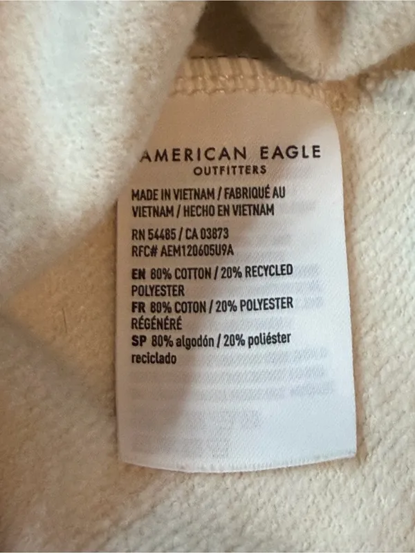 American Eagle x Oracle Red Bull Racing F1 Graphic Sweatshirt Cream Size M - Image 9