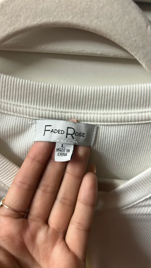 Button up long sleeve White Size L - Image 2