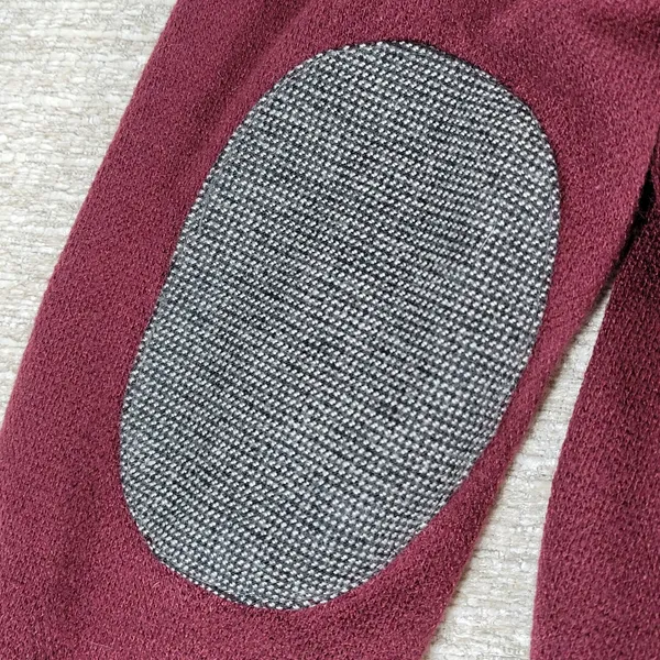 41 Hawthorne Tweed Blazer Womens Medikum Burgundy Jacket Elbow Patches Buttons - Image 3