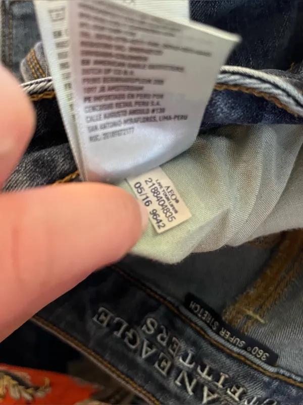 American Eagle Outfitters Skinny Kick Jeans 360 Super Stretch Indigo 12 Long - Image 2