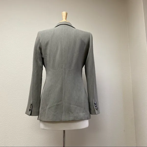 Armani Collezioni Made in Italy Taupe Gray Tailored Blazer 8 - Image 2