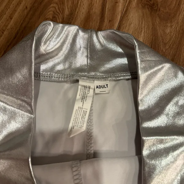 silver shiny skirt - Image 2