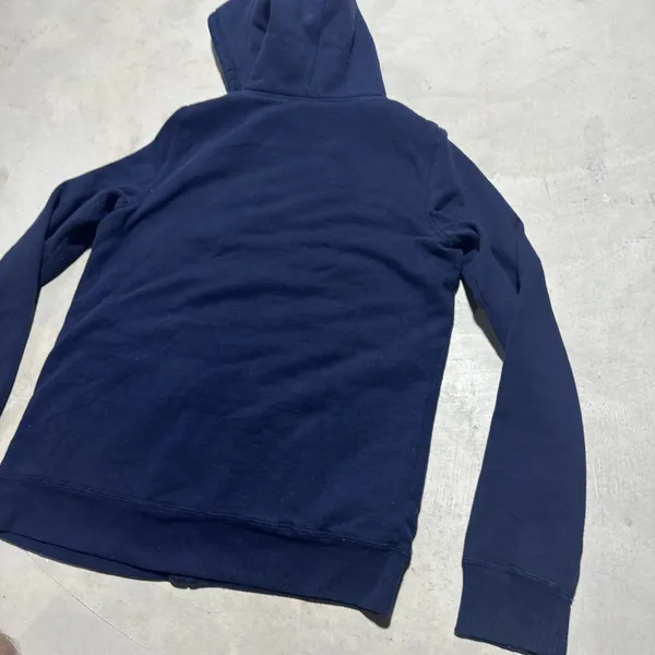 Hollister Surf Crew Hoodie Women's M Blue Embroidered Y2K Fleece Lined Full Zip - Image 9