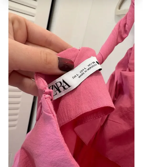 ZARA Hot Pink Maxi Dress - Image 3