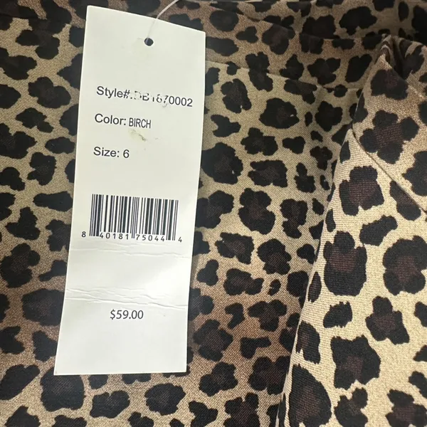 Cooper & Ella Boutique Women’s Leopard Print Skinny Ankle Wrinkle Free Pants NWT - Image 10
