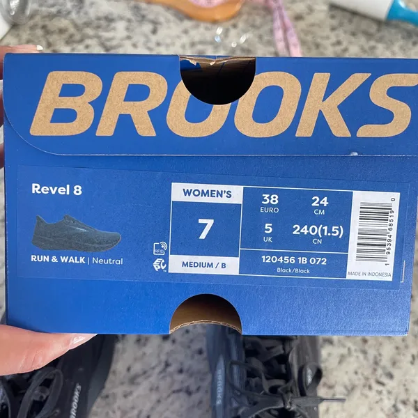 Brooks Revel 8 Running Shoes Womens 7 Black Neutral Sneakers 1204561B072 - Image 7