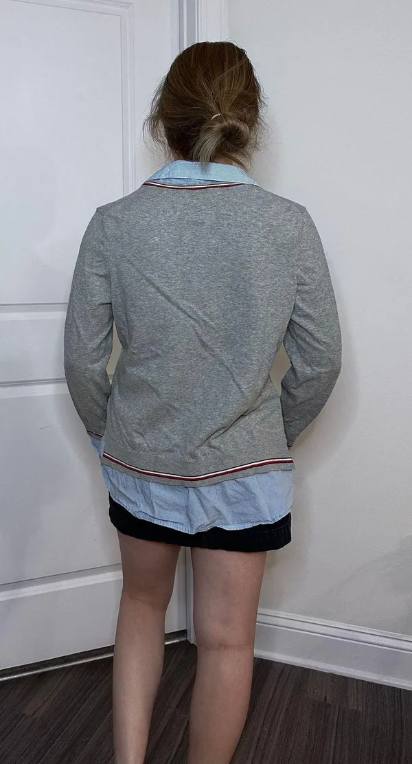 Tommy Hilfiger Layered Button Down/Sweater Combo - L - Image 4