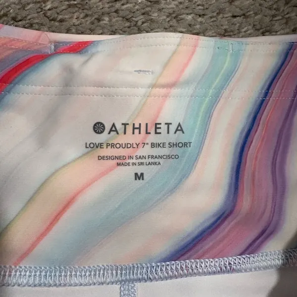 Athleta Multicolor Swirl Bike Shorts - Image 2