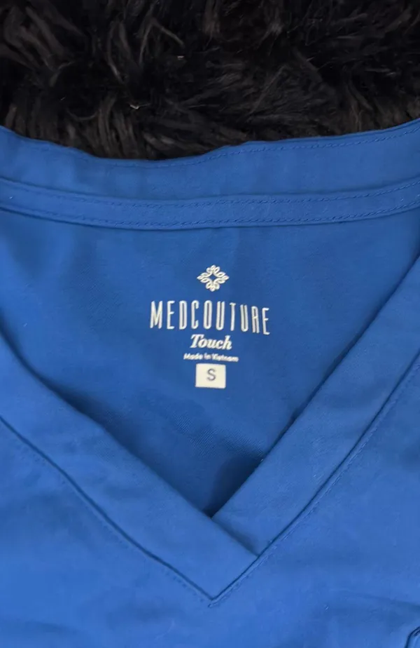 Med couture Blue Scrub Top - Image 2