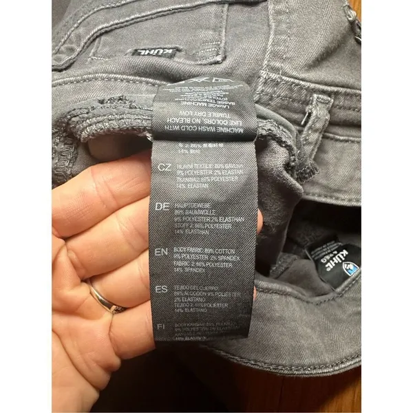 Kuhl Womens gray‎ mid-rise skinny jeans sz 4 - Image 5