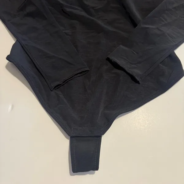 Popilush Sheer Mesh Shapewear Long Sleeve Thong Bodysuit - Image 4