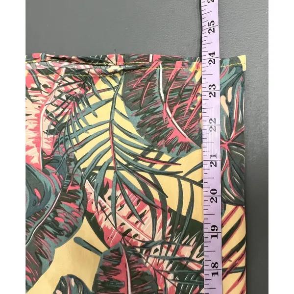 Pull On Wide Leg Cropped Floral Pants Womens Small Beachy Boho Tropical - Image 13