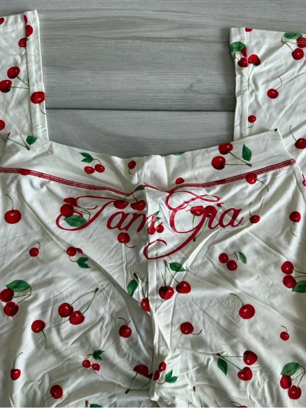 I AM GIA Cherry On Top Track Pant Off White Large NWT IN PACKAGE - Image 10
