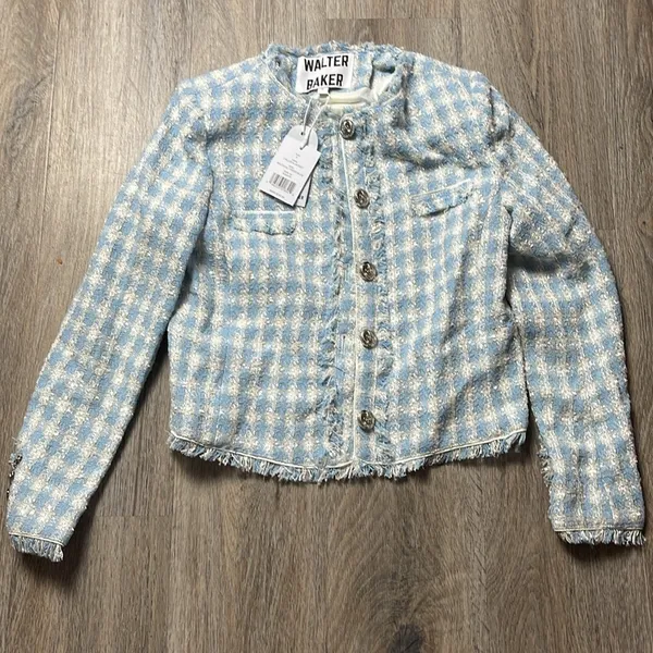 Walter Baker Callista Tweed Jacket Size Small - Image 9