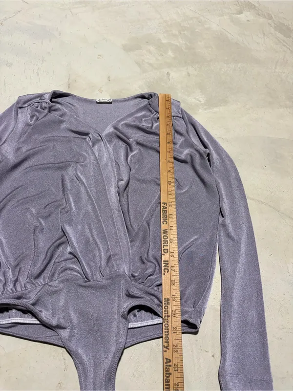 Free people intimately Lavender Long-Sleeve Bodysuit medium - Image 3