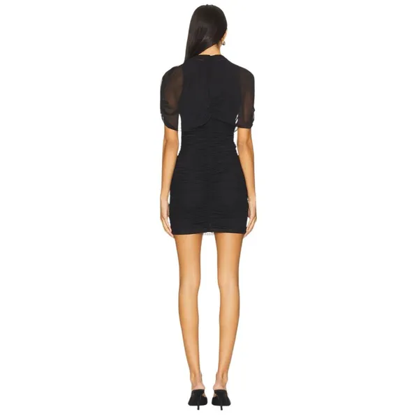Amanda Uprichard Evianna Dress in Black Small New Womens Mini LBD - Image 2