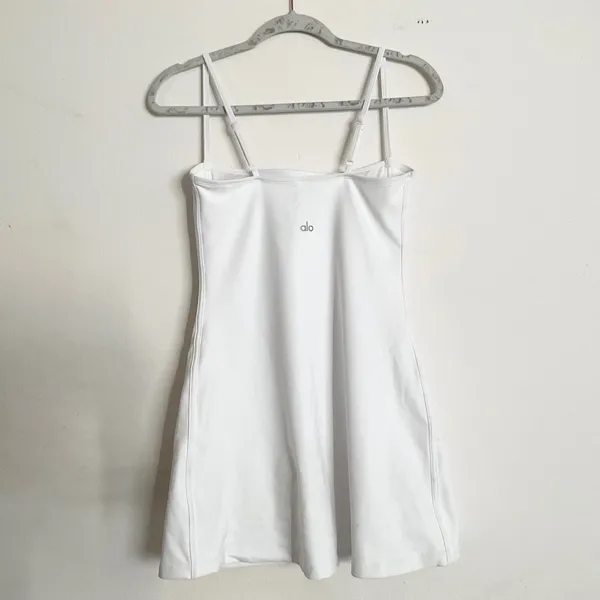 Alo Yoga Airbrush Streamlined Dress White/White M - Image 12