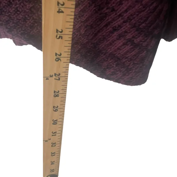 Lisa Rinna Collection Women Large Red‎ Maroon Wrap Cardigan Chunky Sweater - Image 10