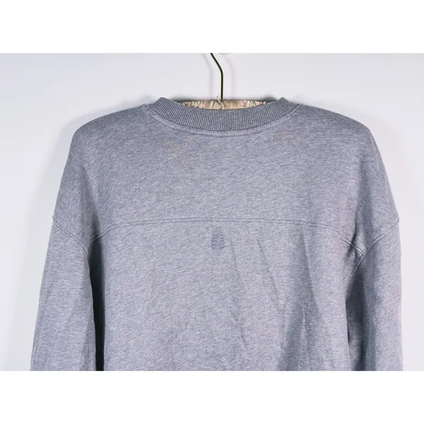 Free People Movement Odette Side Tie Sweatshirt Size M Gray Lounge Barre Raw Hem - Image 6