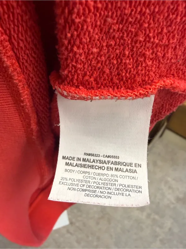 Nike Women’s Red Swoosh Logo Crewneck Sweatshirt - Image 4