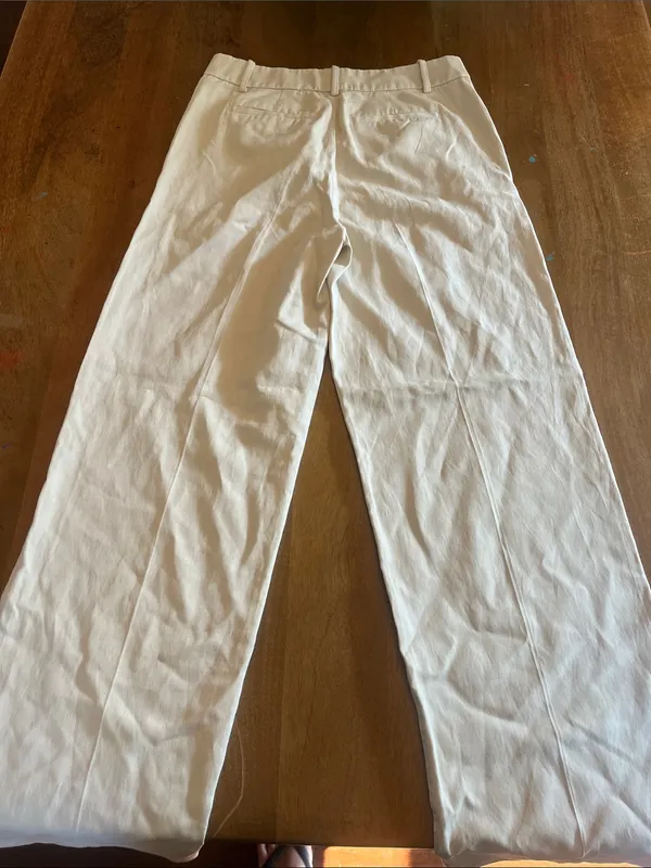 Madewell Straight-Leg Pants in Off-White - Image 4