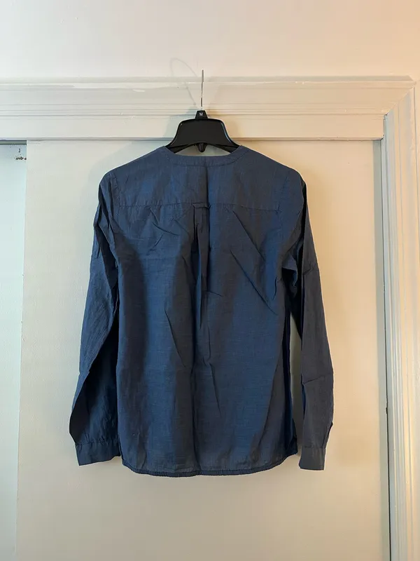 LOFT Ruffle Chambray Top - Image 8