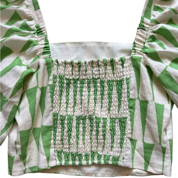 Anthropologie Maison d’ Amelie Linen Blend Crop Top - Image 4