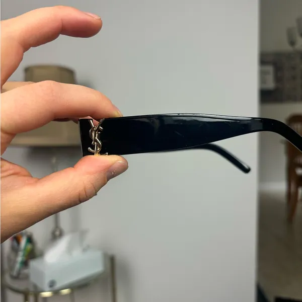 Saint Laurent Sunglasses SL M94 001‎ Shiny Black Frame Grey Lens - Image 7
