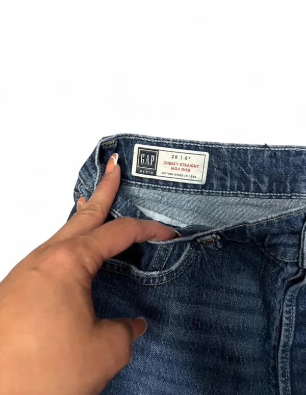 GAP True Skinny High Rise Jeans Size 28 PETITE Stretch Denim $80 - Image 3