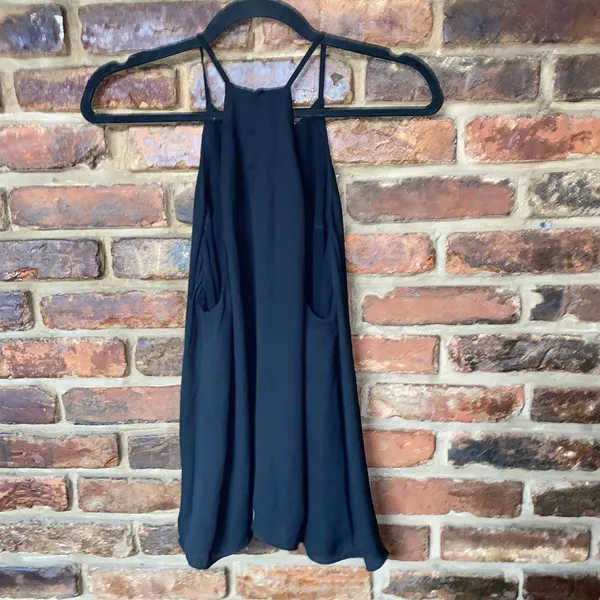 Zara Black Sleeveless Keyhole Tank Top Blouse Women's Size Medium - Image 7