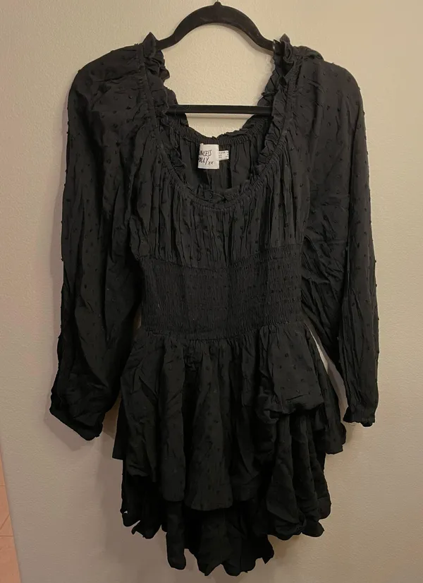 Princess Polly THE LOVE GALORE ROMPER BLACK - Image 4