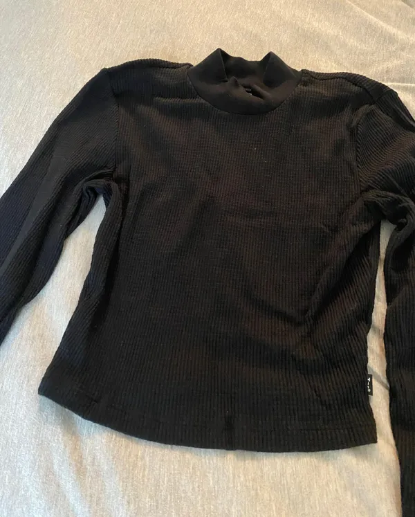 TNA Waffle Long Sleeve Cropped Mockneck - Image 3