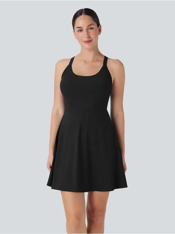 Halara Flare Low Support Dance Active Dress-Longer Length-Easy Peezy Edition - Image 4
