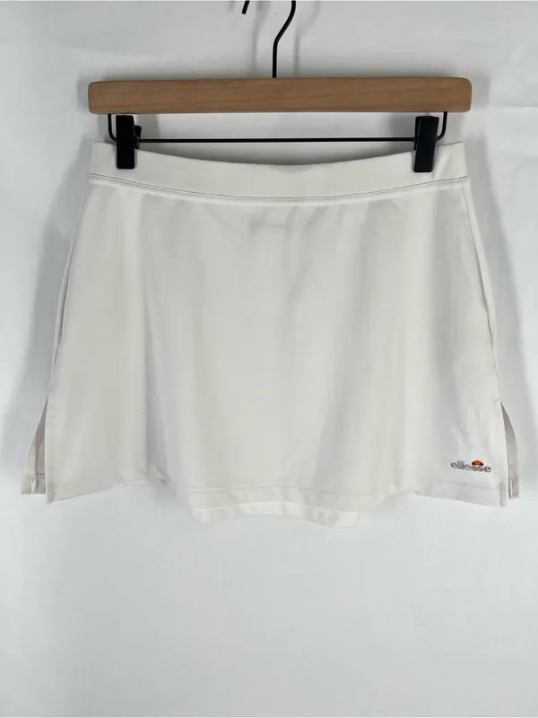 Ellesse Casti White Tennis Skirt Size M Stretch Athletic Court Skirt - Image 2