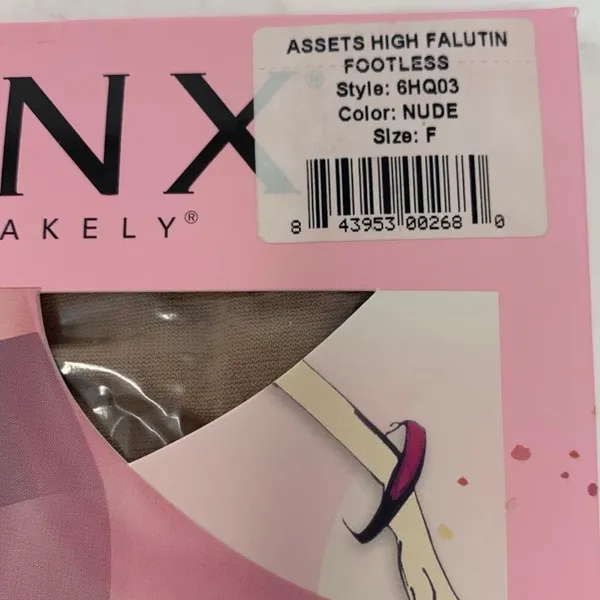 SPANX Assets High Falutin Footless Tights Beige Size F Holiday Shapewear - Image 4