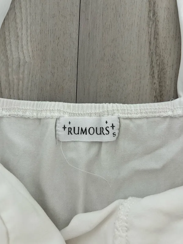 Rumor Boutique LF White Corset Crop Top - Image 2