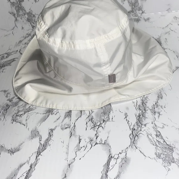 Athleta White Wide Brim Bucket Sun Hat Sunhat Women's One Size - Image 6